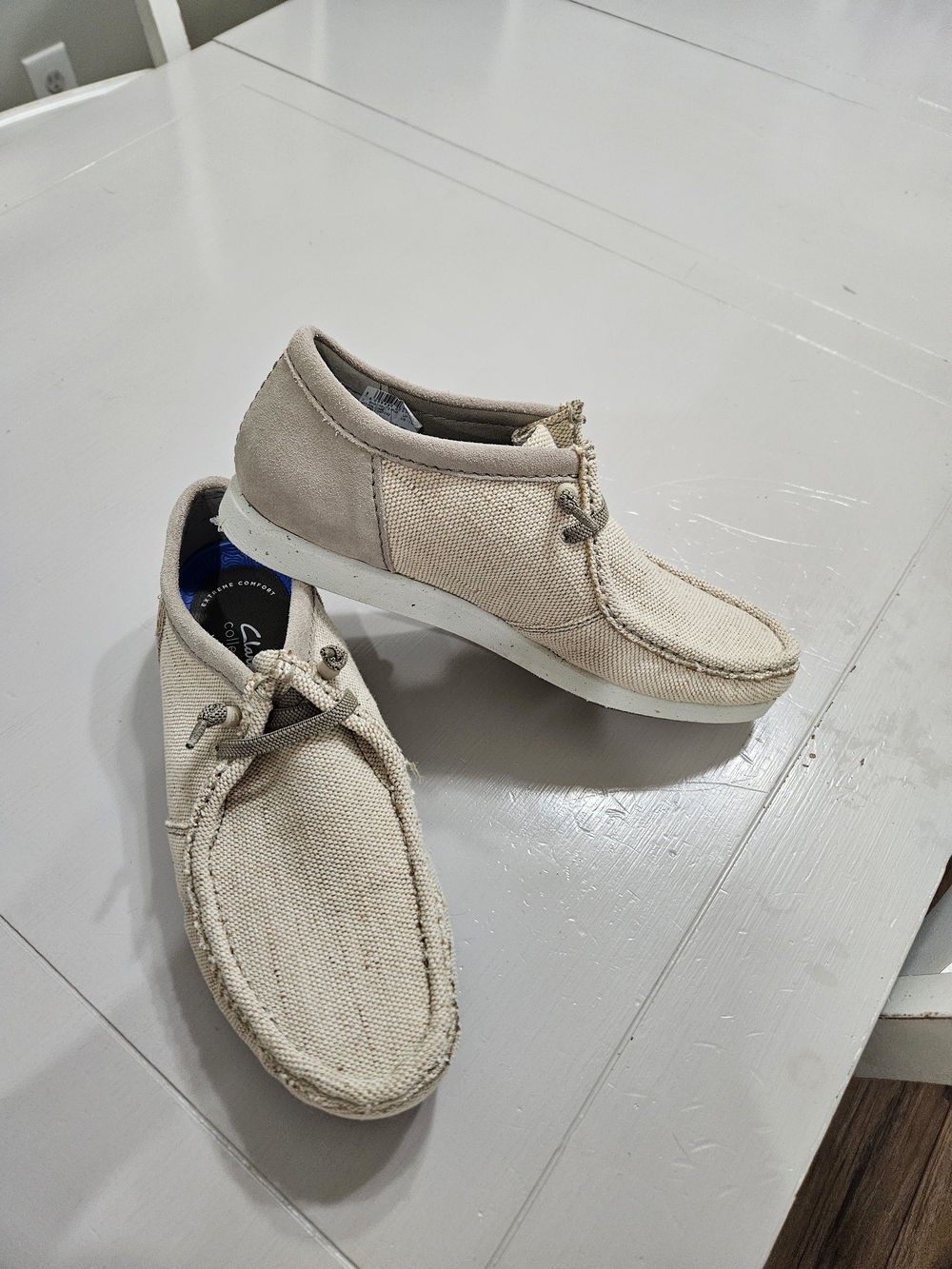 Mens Clarks Tan Slip-On Loafers